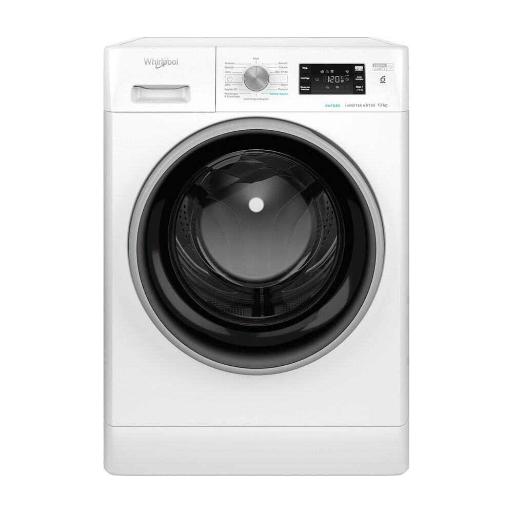 WHIRLPOOL FFB 1048 BSV IT LAVATRICE, Caricamento frontale, 10 kg, 14 programmi, Profondit&agrave; 60,5 cm, Giri 1400 rpm, Bianco, livello rumorosit&agrave; centrifuga 76 dB(A), Classe A - PRMG GRADING ROBN - 10%, image number 0