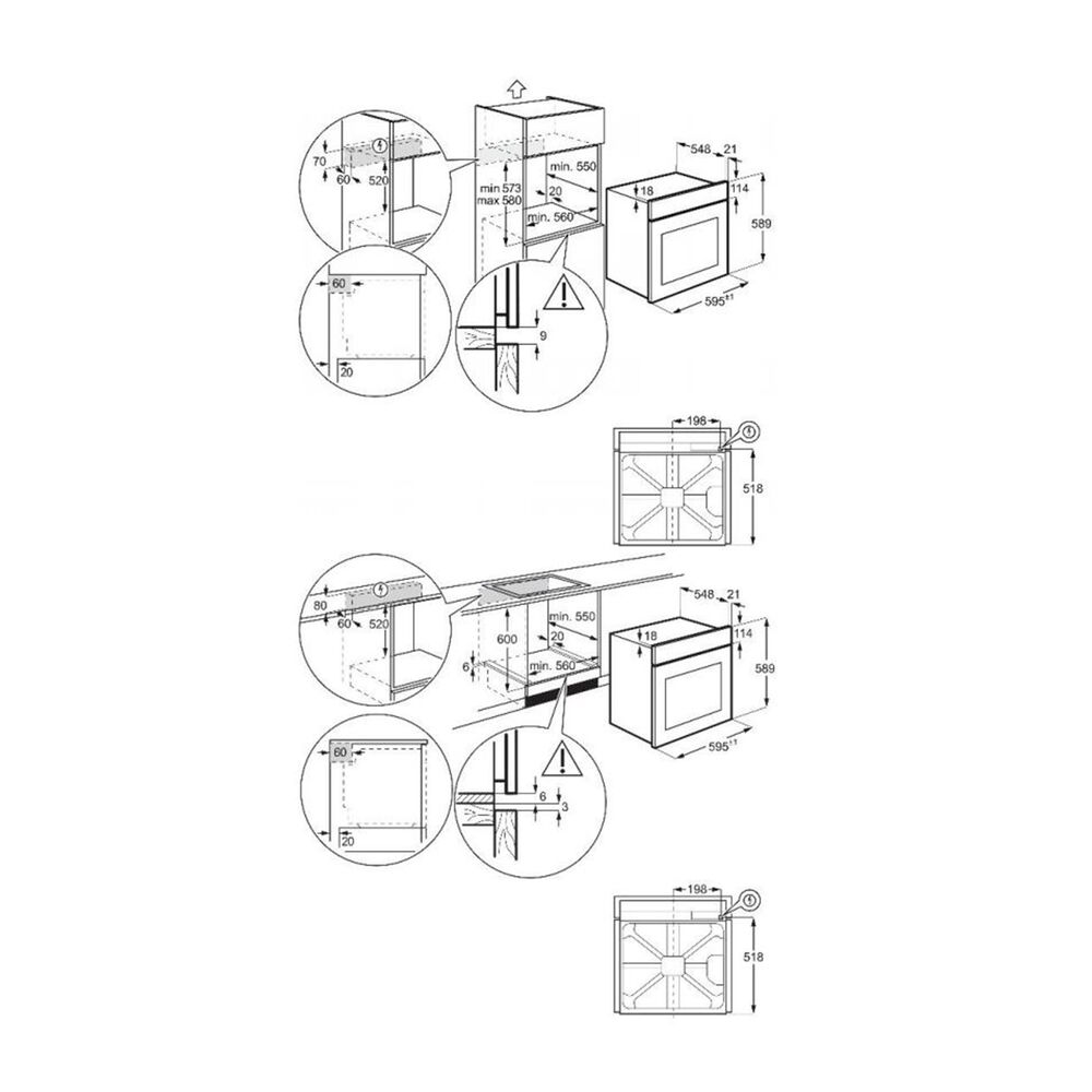 EOH3H00X FORNO INCASSO, classe A, image number 1