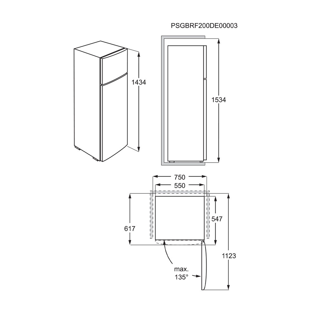 LTB1AF24W0 FRIGORIFERO DOPPIA PORTA, image number 2