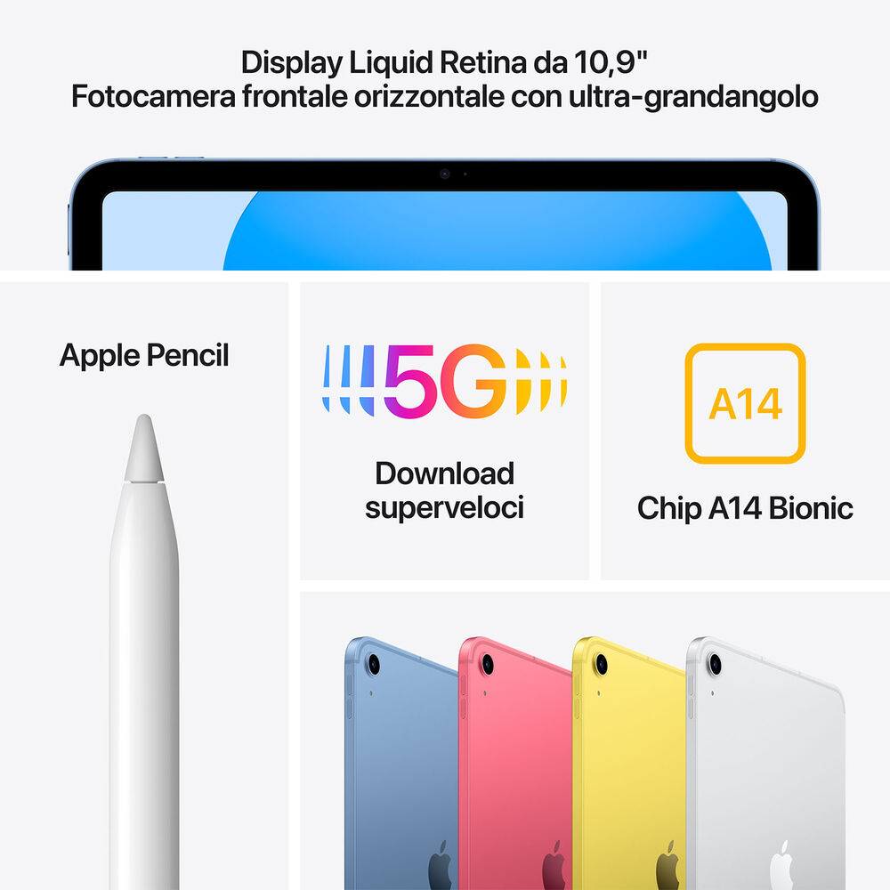 iPad 10.9'' (10ª generazione) Wi-Fi + Cellular 256GB Rosa , image number 7