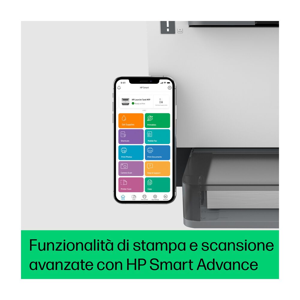 STAMPANTE LASERJET TANK MFP 1604W, Laser, image number 2