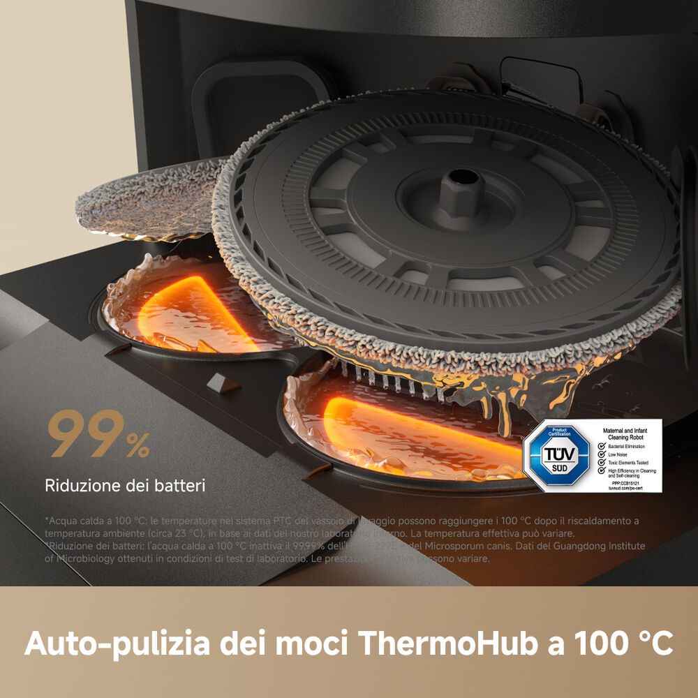 ROBOT ASPIRAPOLVERE L50VIM Ultra AE , Potenza 600 W, Lavapavimenti, Autonomia fino a 260 min, Sensore di superficie, Spazzola laterale, Base di carica, Nero - PRMG GRADING OOBN - 10%, image number 12