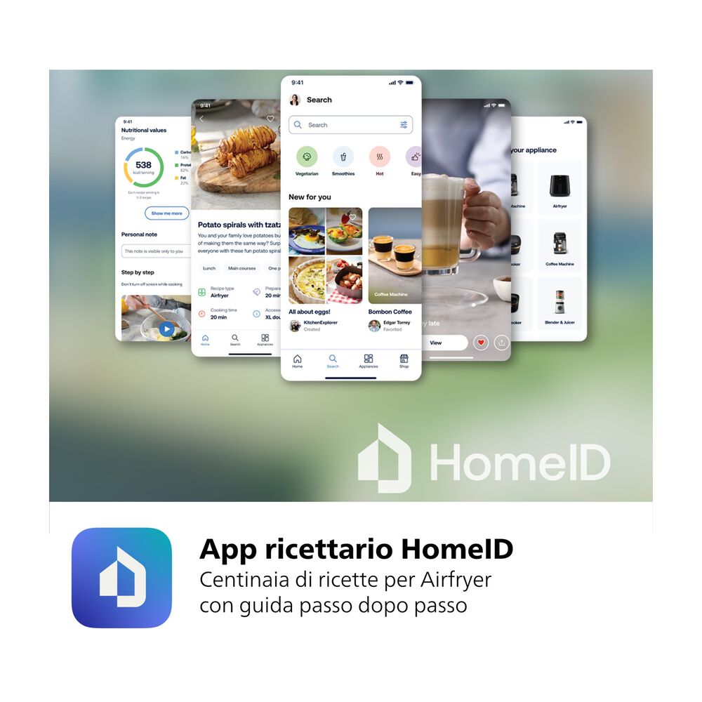 Airfryer Serie 5000 da 9L cottura vapore NA552/00, image number 4