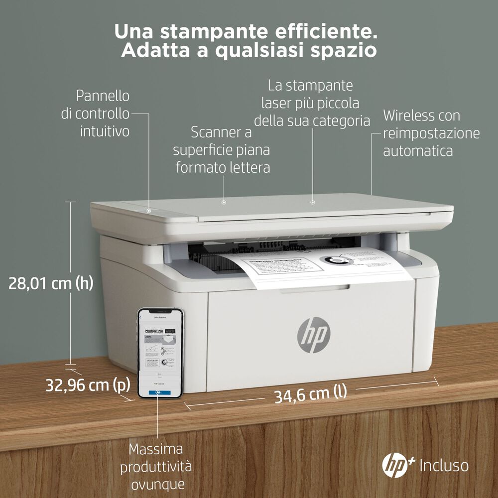 STAMPANTE LASERJET M140WE CON HP+, Laser, image number 1