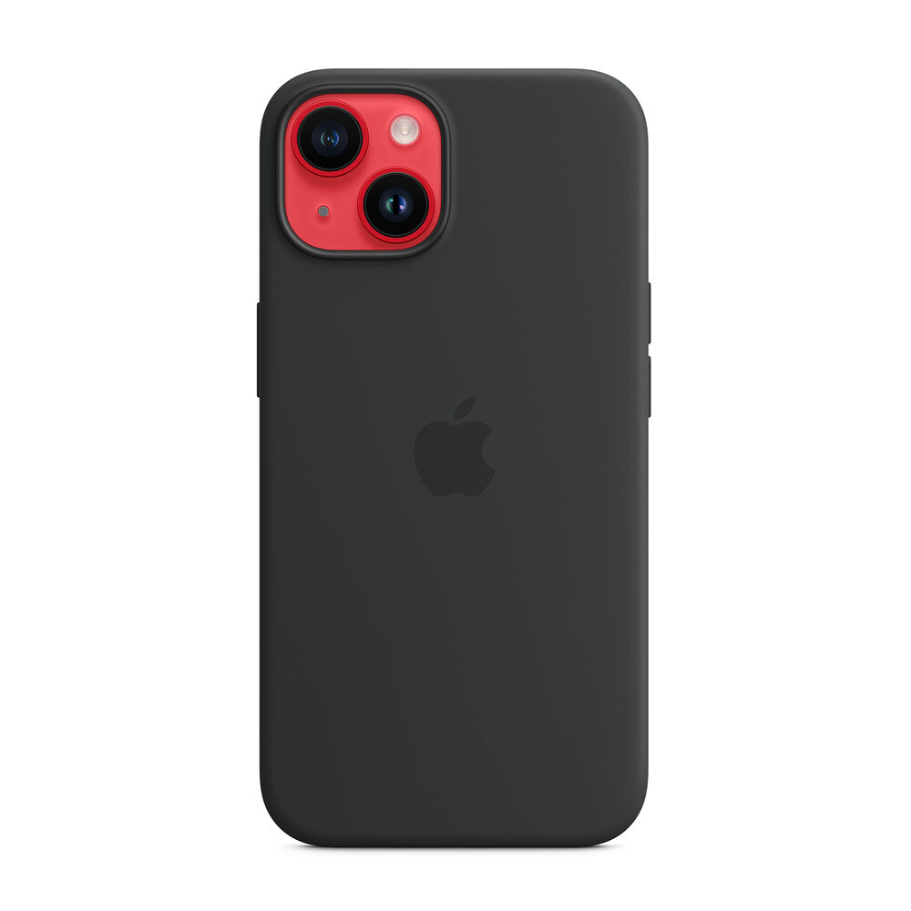 Custodia MagSafe in silicone per iPhone 14 - Mezzanotte, image number 4