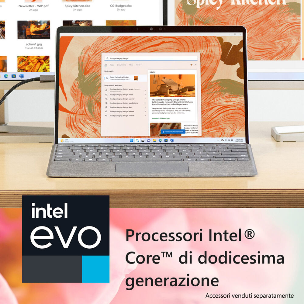 Surface Pro 9 – 13 convertibile 2 in 1, 13 pollici, processore Intel® Core™ i5, 16 GB, SSD 256 GB, Platinum, image number 4