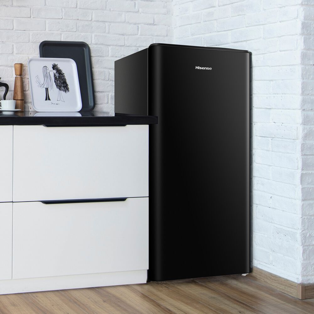 FRIGORIFERO DA TAVOLO HISENSE RR198D4ABE, Capacit&agrave; netta totale 151 l, Rumorosit&agrave;: 36 dB(A), Dimensioni: L 51,5 cm A 107,9 cm P 51,4 cm, Nero, Classe E - PRMG GRADING ROBN - 10%, image number 3