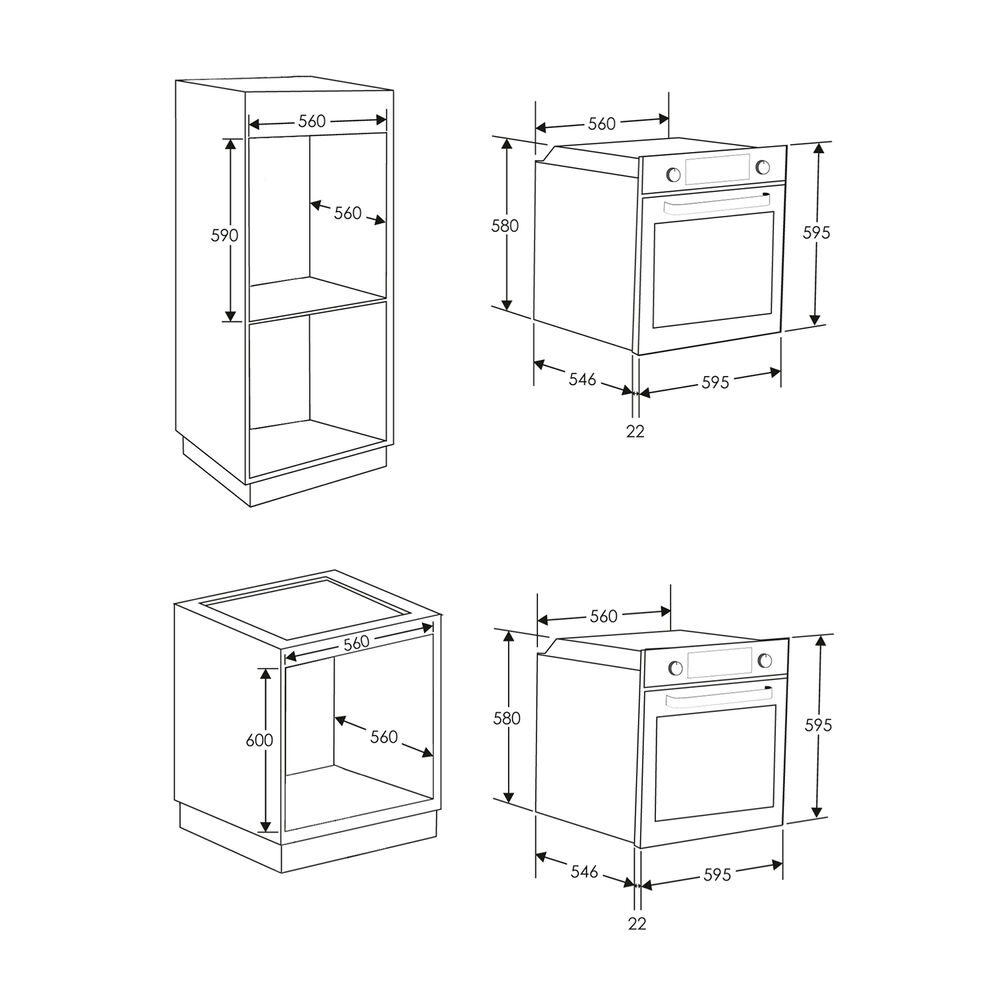 CANDY FCPS815XL/1E FORNO INCASSO, classe A Ricondizionato