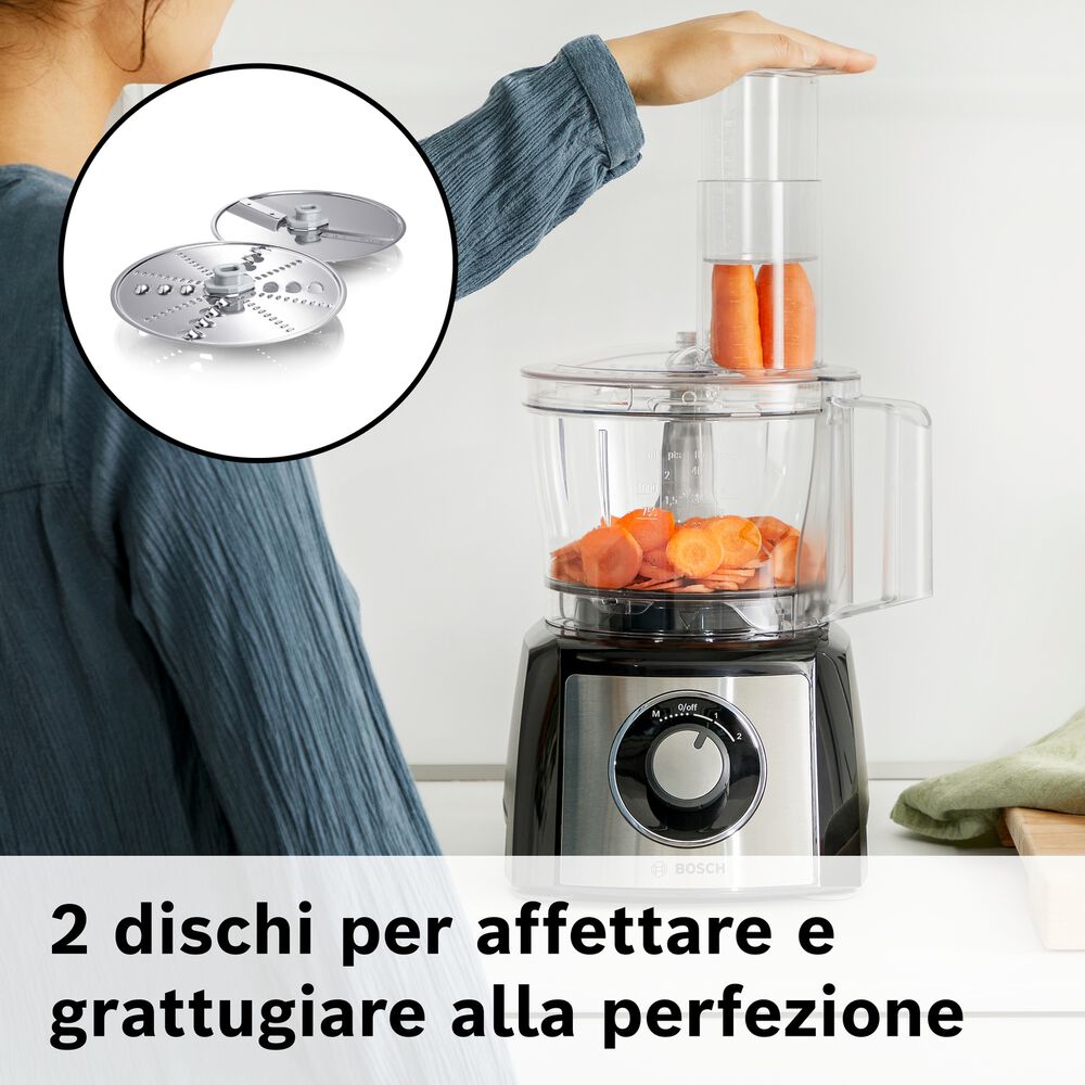  ROBOT DA CUCINA BOSCH MCM3501M, capacit&agrave; della ciotola 2,3 Liter, 800 W, Nero/Inox, image number 13