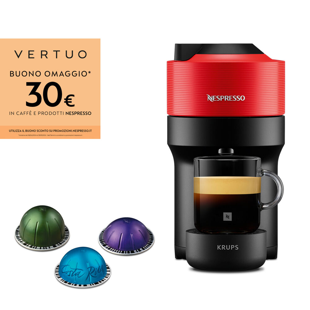 Vertuo Pop XN9205K MACCHINA CAFFÈ CAPSULE, Spicy Red, image number 1