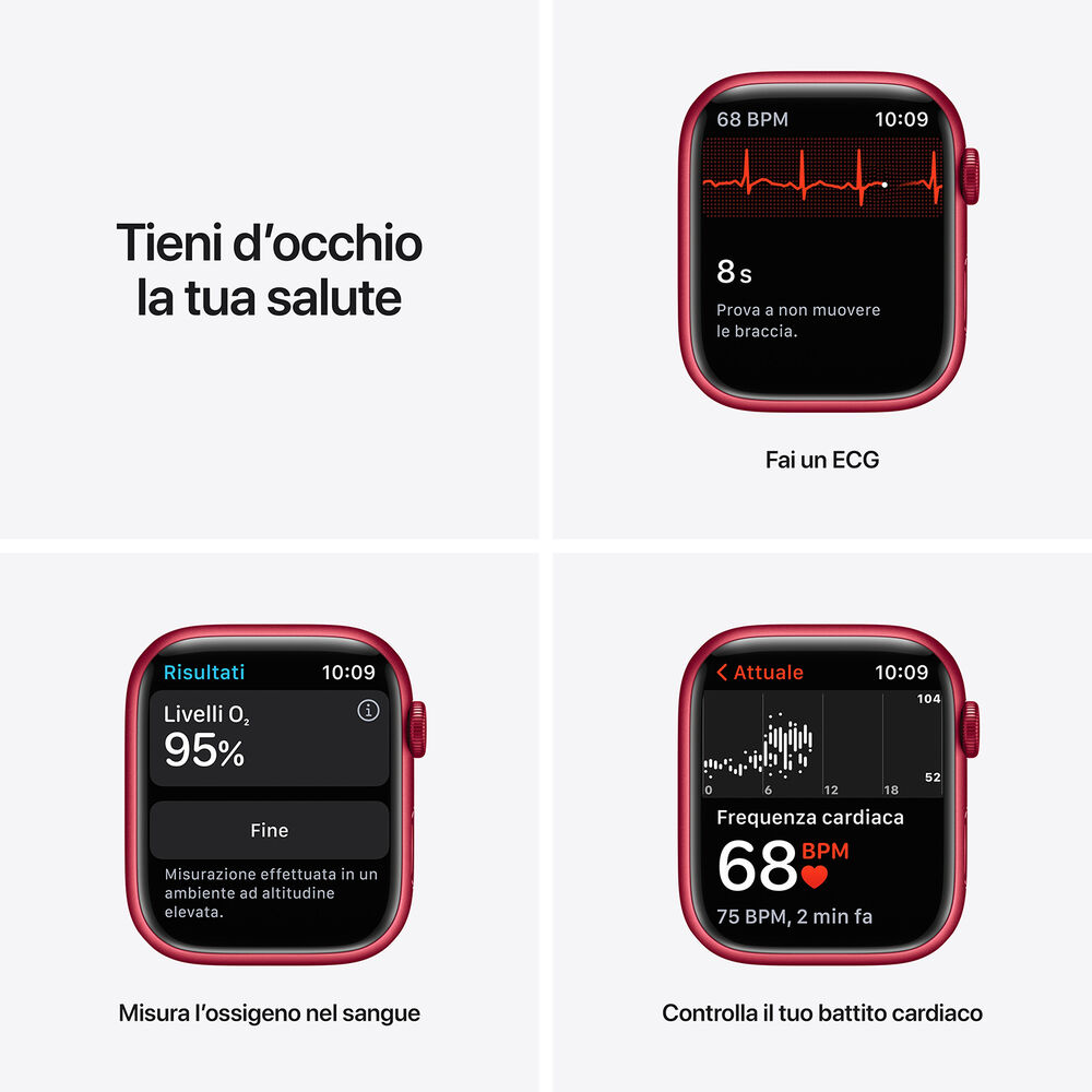 Watch Series 7 GPS+Cellular 45mm in alluminio PRODUCT(RED) - Sport PRODUCT(RED), image number 4