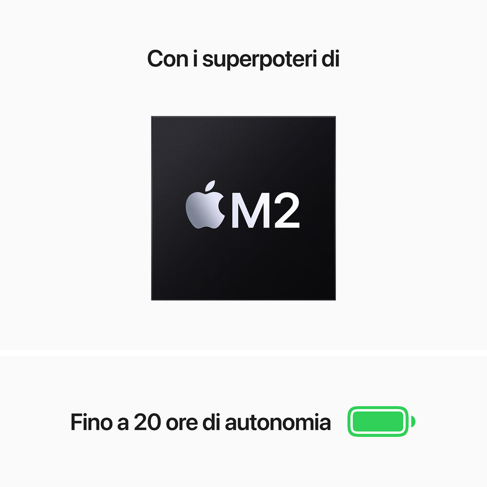 MB PRO MNEJ3T , 13,3 pollici, processore Apple, Apple GPU 10-core, 8 GB, SSD 512 GB, Gray, image number 2
