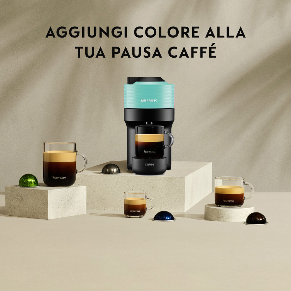 Vertuo Pop XN9204K MACCHINA CAFFÈ CAPSULE, AQUA MINT, image number 6