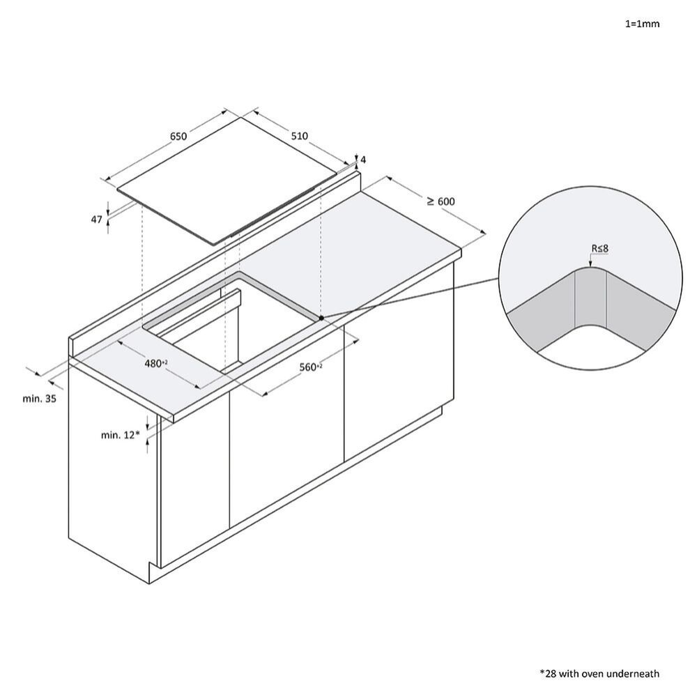 HAIER HAIFB54CIRS PIANO COTTURA, 4 zone di cottura, dimensioni: L 65 cm, P 51 cm, Nero,&nbsp; Abbonamento DAZN Full 3 mesi incluso  - PRMG GRADING ROAN - 5%, image number 7