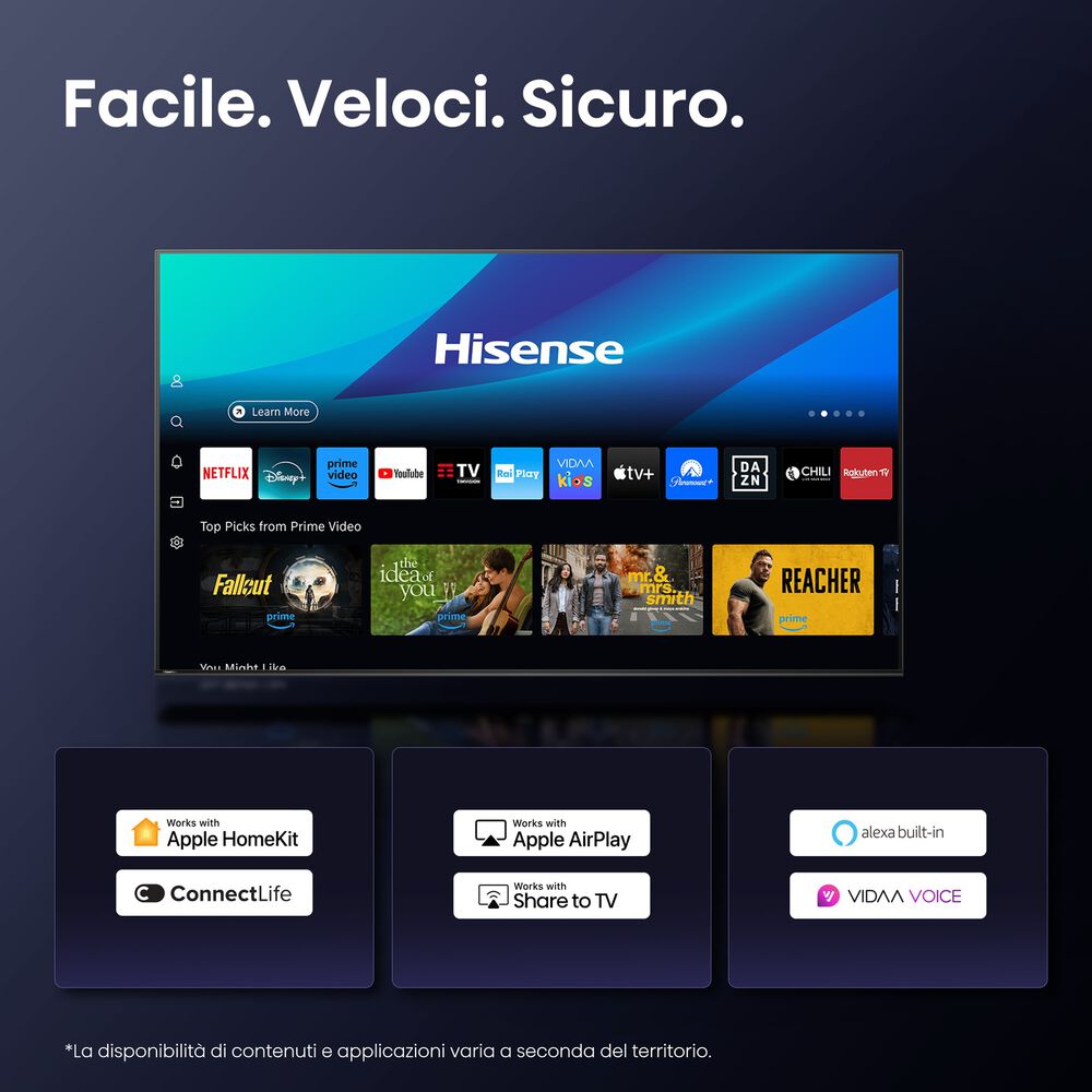85E7Q PRO TV QLED, SMART TV, 85 ", QLED, Processore Quad Core / MT9618, NERO, Classe E - PRMG GRADING OOBN - 10%, image number 4