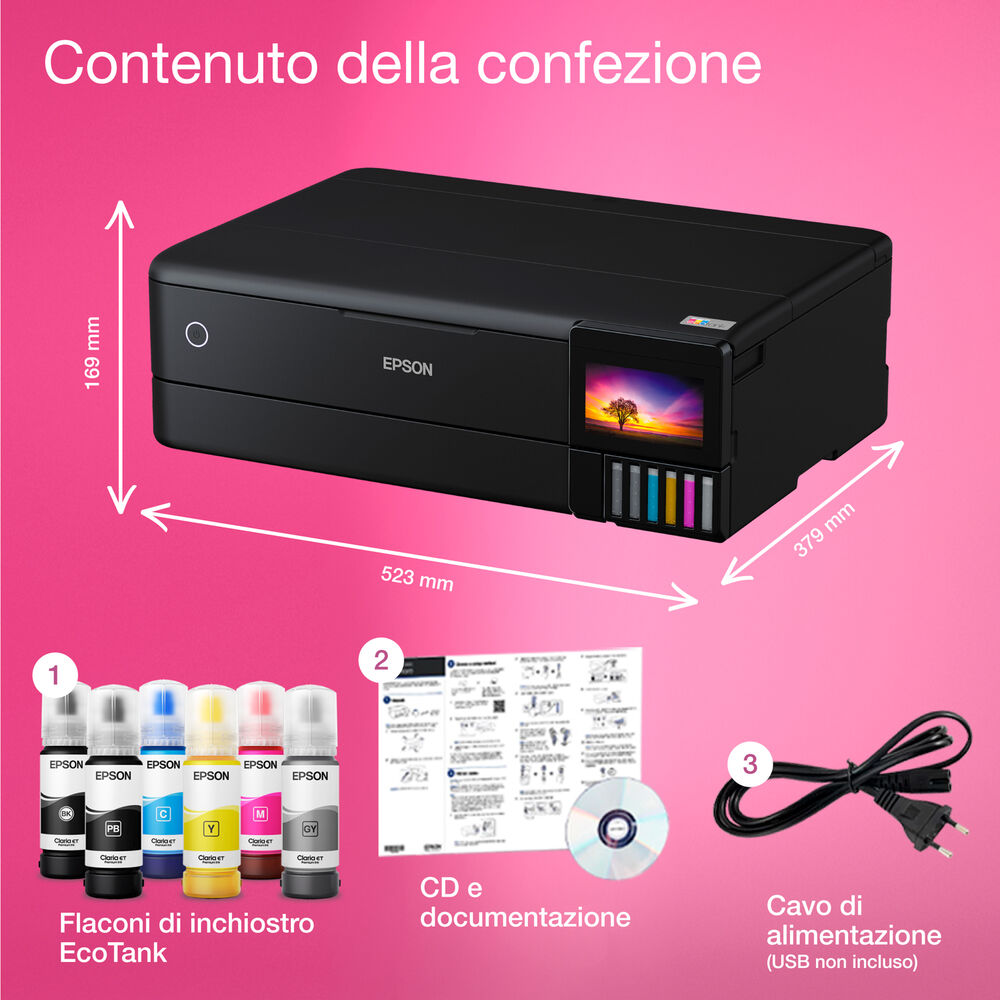 STAMPANTE INKJET ECOTANK ET-8550, Inkjet, image number 7