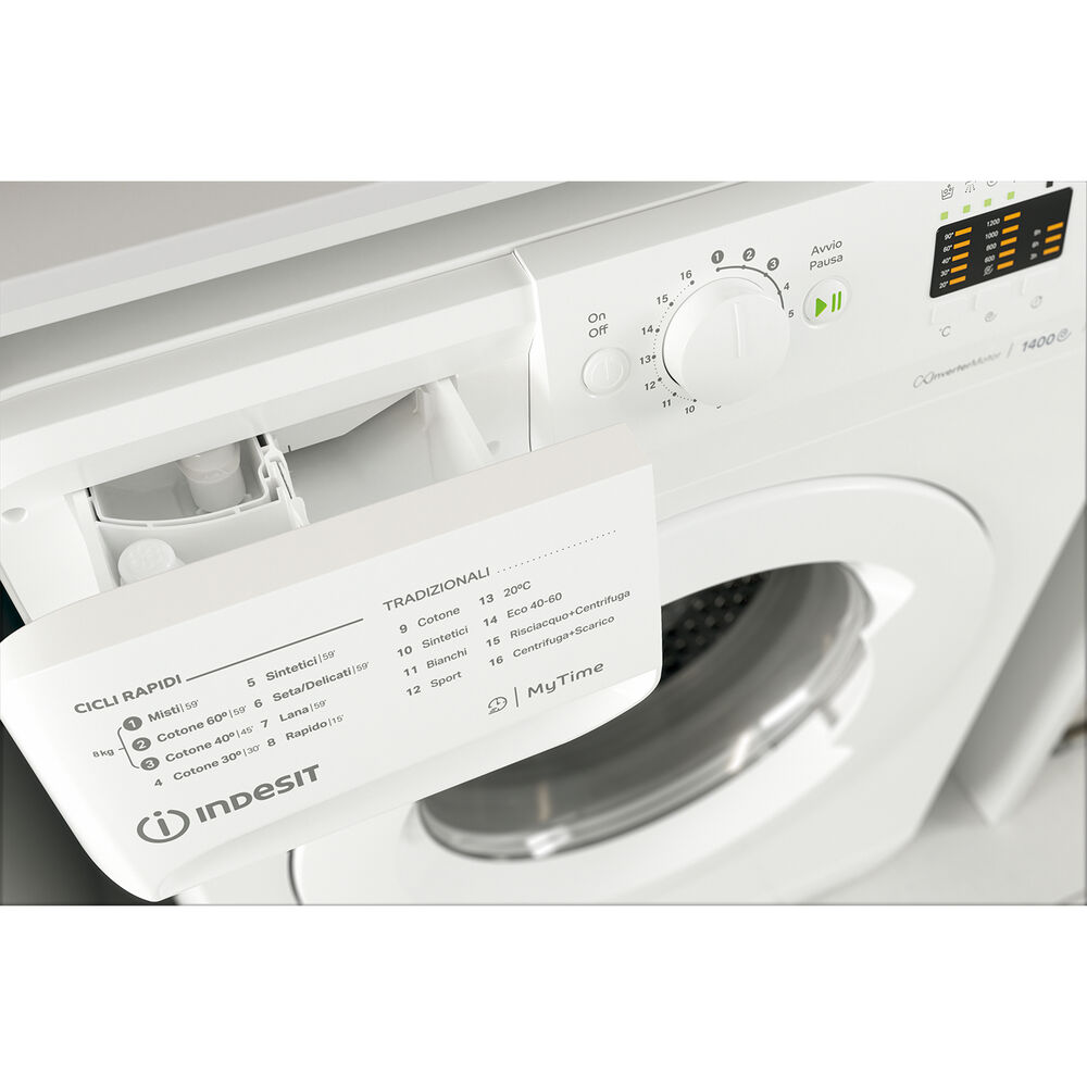 MTWA 81284 W IT LAVATRICE, Caricamento frontale, 8 kg, 60,5 cm, Classe C, image number 4