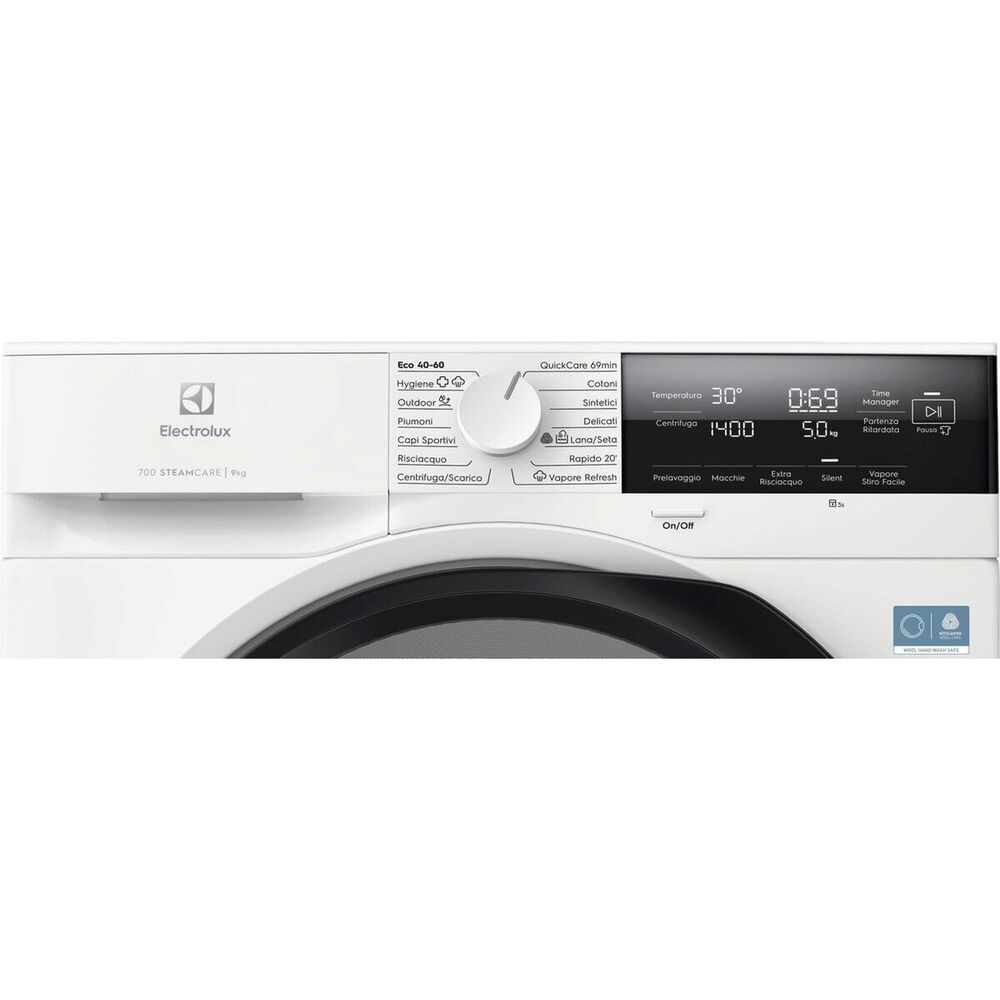 ELECTROLUX EW7F39 LAVATRICE, Caricamento frontale, 9 kg, 14 programmi, Profondit&agrave; 57,2 cm, Giri 1400 rpm, Bianco, livello rumorosit&agrave; centrifuga 74 dB(A), Classe A - PRMG GRADING ROBN - 10%, image number 8