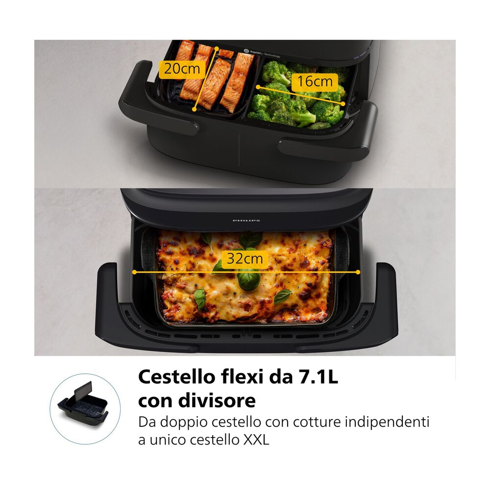Airfryer Serie 1000 cestello Flexi 7.1L NA156/60, image number 6