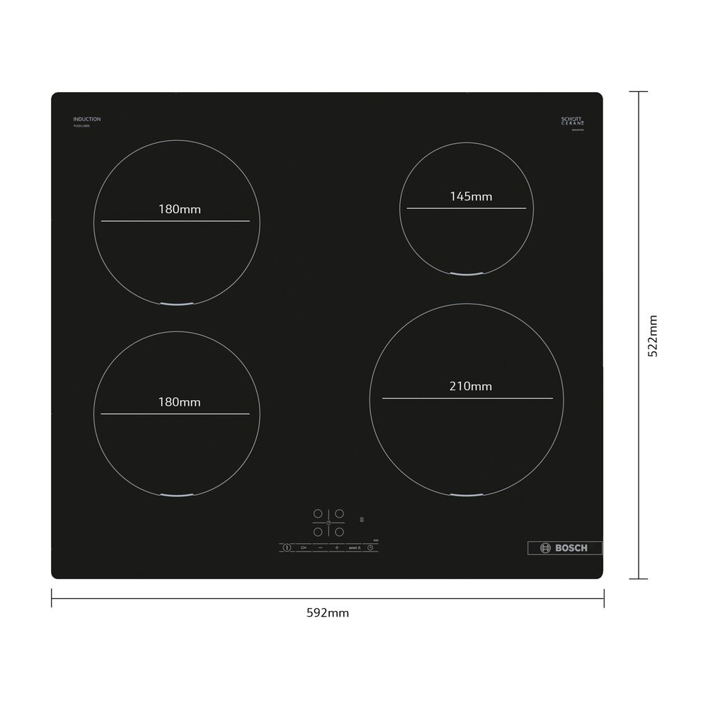  PIANO COTTURA BOSCH PUE611BB5J, zone cottura 4, image number 1