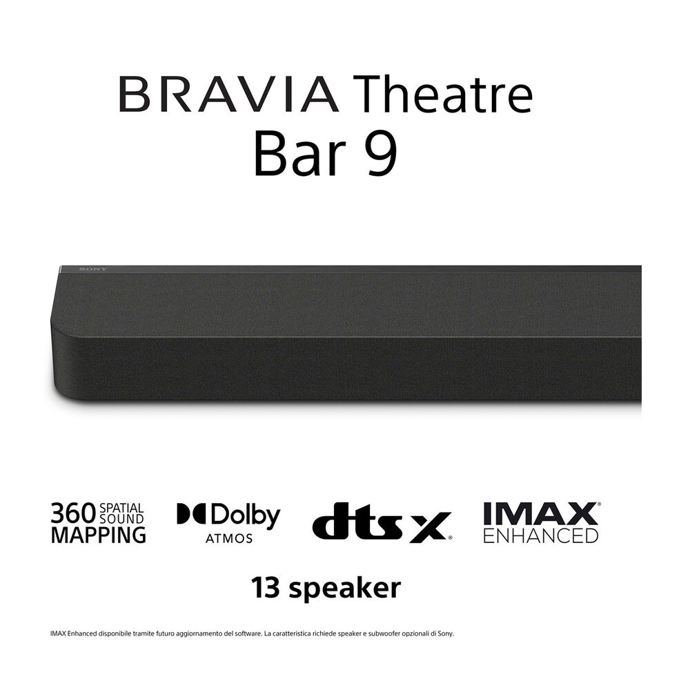 SOUNDBAR BRAVIA Theatre Bar 9 7.0.2 canali, Potenza Max 585 W, Cassa wireless, Nero - PRMG GRADING OOCN - 14.99%, image number 4