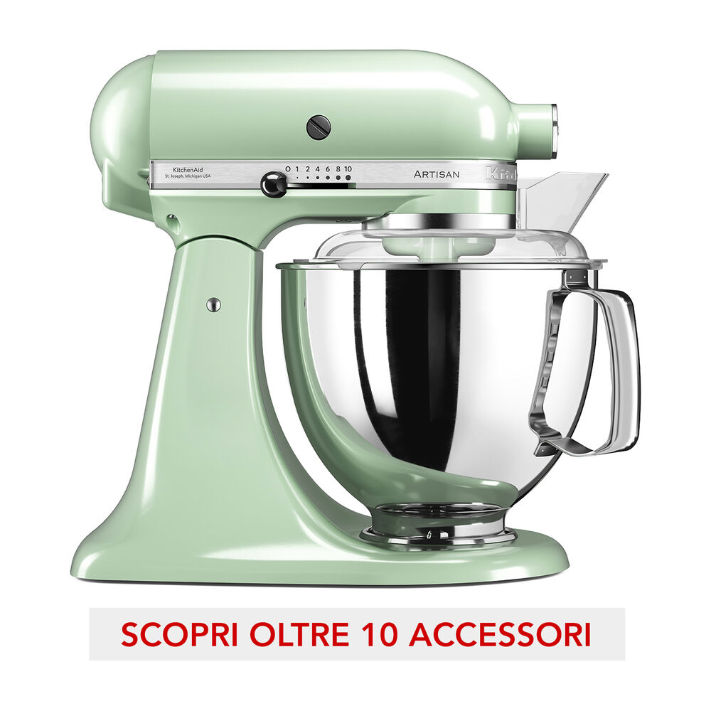  IMPASTATRICE PLANETARIA KITCHENAID 5KSM175PSEPT, capacit&agrave; della ciotola 4,83 l, 300 W, Pistacchio, image number 1