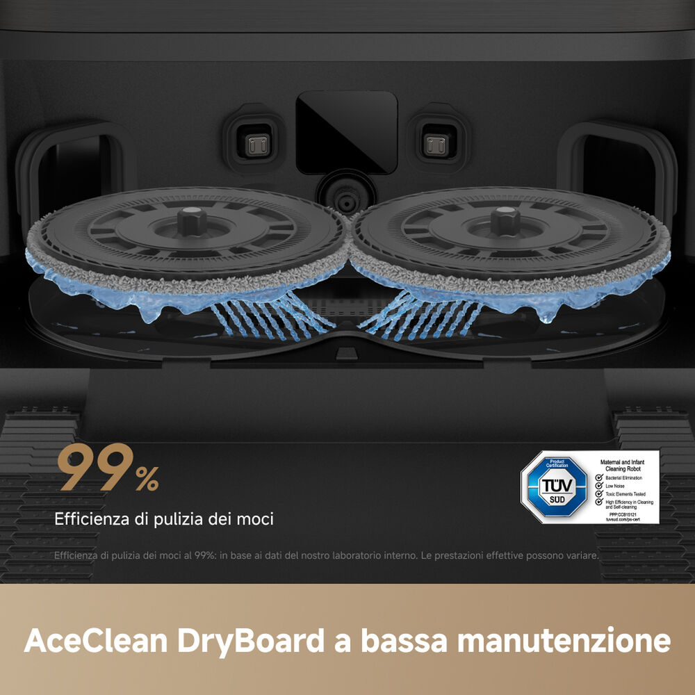 ROBOT ASPIRAPOLVERE L50VIM Ultra AE , Potenza 600 W, Lavapavimenti, Autonomia fino a 260 min, Sensore di superficie, Spazzola laterale, Base di carica, Nero - PRMG GRADING OOBN - 10%, image number 13
