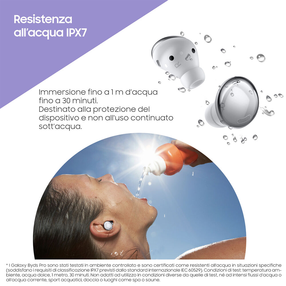 Galaxy Buds Pro AURICOLARI WIRELESS, Phantom Silver, image number 5