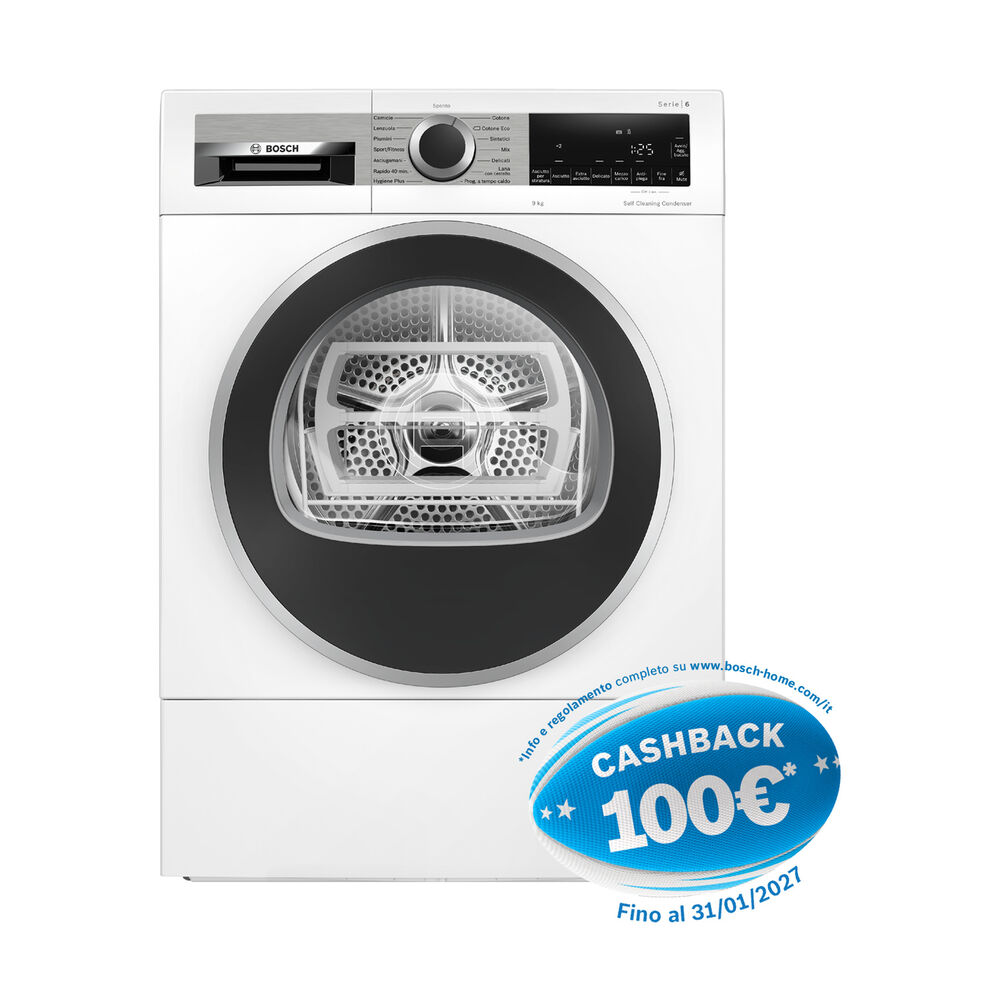 Asciugatrice WQG245D0IT, a pompa di calore,&nbsp; 9 kg, profondit&agrave; 61,3 cm,&nbsp; Auto Dry, SelfCleaning Condenser, funzione mezzo carico, Classe C - PRMG GRADING ROBN - 10%, image number 1