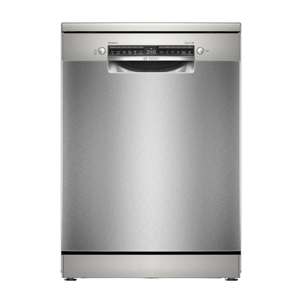 LAVASTOVIGLIE Libera installazione (FS) BOSCH SMS6ZCI10E, Programmi 6, Dimensioni: L 60 cm, A 84,5 cm, P 60 cm, Rumorosit&agrave; 40 dB(A), Consumo di acqua 9 l, Acciaio, Classe B - PRMG GRADING ROBN - 10%, image number 0