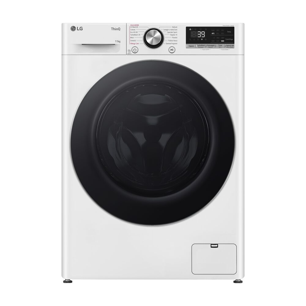 AI DD F4R7011TSWC LAVATRICE, Caricamento frontale, 11 kg, 13 programmi, Profondit&agrave; 56,5 cm, Giri 1400 rpm, Bianca, livello rumorosit&agrave; centrifuga 71 dB(A), Classe A - PRMG GRADING ROBN - 10%, image number 0