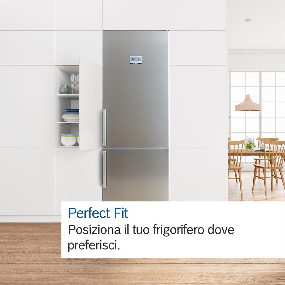FRIGORIFERO COMBINATO KGN497WDF, Capacit&agrave; netta totale 440 l, Rumorosit&agrave;: 35 dB(A), 4 ripiani, Dimensioni: L 70 cm A 203 cm P 66,7 cm, Bianco, Classe D - PRMG GRADING ROCN - 14.99%, image number 6