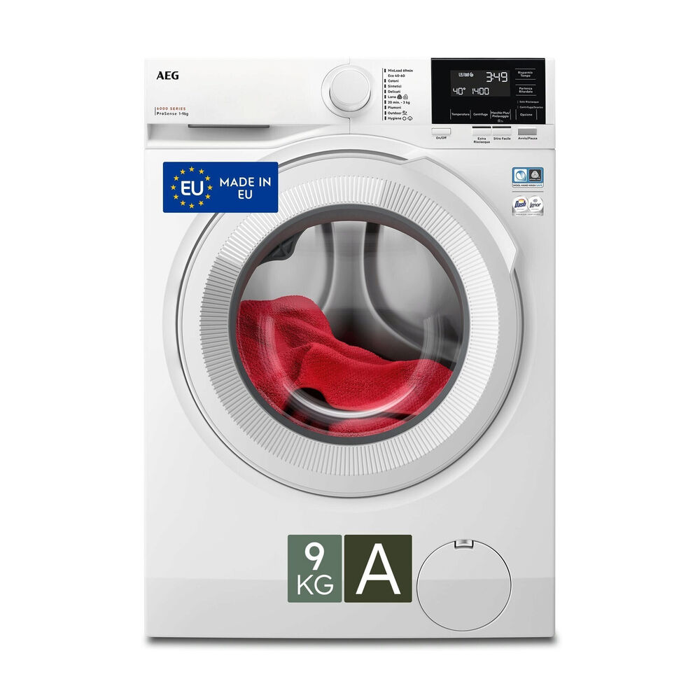 LR6G94OW LAVATRICE, Caricamento frontale, 9 kg, 63,6 cm, Classe A, image number 0