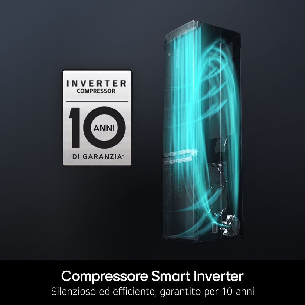 FRIGORIFERO DOPPIA PORTA GTBV44PYBKD, Capacit&agrave; netta totale 461 l, Rumorosit&agrave;: 35 dB(A), LAN wireless, 3 ripiani, Dimensioni: L 70 cm A 184,5 cm P 72,5 cm, Silver, Classe E - PRMG GRADING ROBN - 10%, image number 13