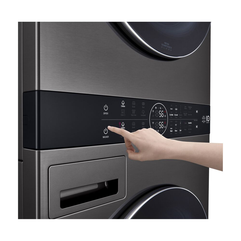 LG WT1716BBF LAVASCIUGA, Caricamento frontale, capacit&agrave; lavaggio 17 kg, capacit&agrave; asciugatura 16 kg, 6 programmi, Profondit&agrave; 77 cm, Giri 1100 rpm, Essence Black Steel, Classe E - PRMG GRADING ROBN - 10%, image number 5