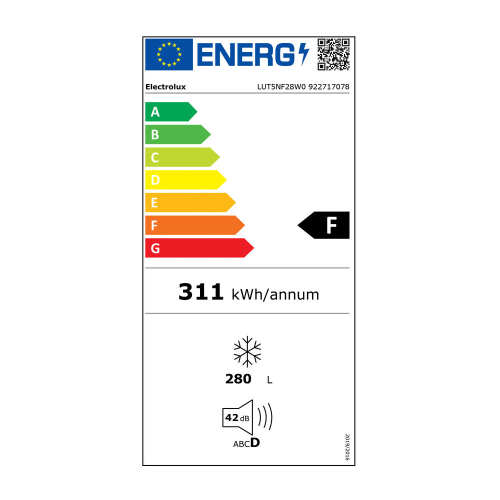 Congelatore verticale LUT5NF28W0, 280 l, classe F, image number 3