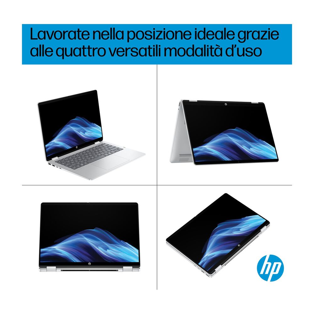 HP OMNIBOOK 5 14-FP0007NL NOTEBOOK CONVERTIBILE, 14 ", processore Intel&reg; Core 5 120U, Intel&reg;, RAM 16 GB, 512 GB SSD, Silver, Windows 11 Home - PRMG GRADING OOBN - 10%, image number 2