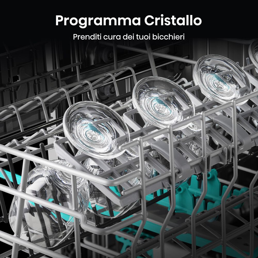 LAVASTOVIGLIE INCASSO Incasso built-in (BI) HISENSE HV693A65AD, Programmi 7, Dimensioni: L 59,5 cm, A 81,6 cm, P 55,5 cm, Rumorosit&agrave; 41 dB(A), Consumo di acqua 9,5 l, Bianco, Classe A - PRMG GRADING ROCN - 15%, image number 4
