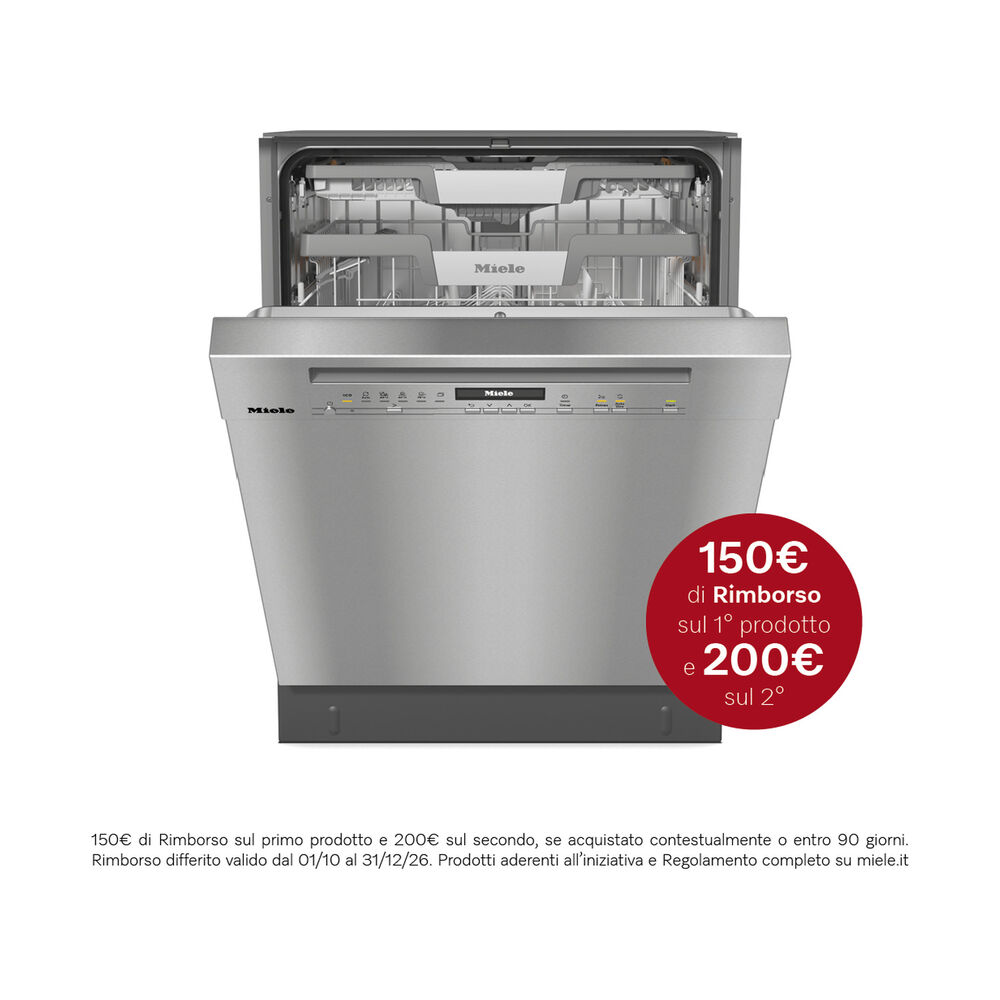 LAVASTOVIGLIE INCASSO Incasso sottopiano G 7040 SCU CLST AUTODOS, Programmi 11, Dimensioni: L 59,8 cm, A 80,5 cm, P 57 cm, Rumorosit&agrave; 43 dB(A), Consumo di acqua 8,4 l, Acciaio inox antimpronta, Classe A - PRMG GRADING ROCN - 15%, image number 1