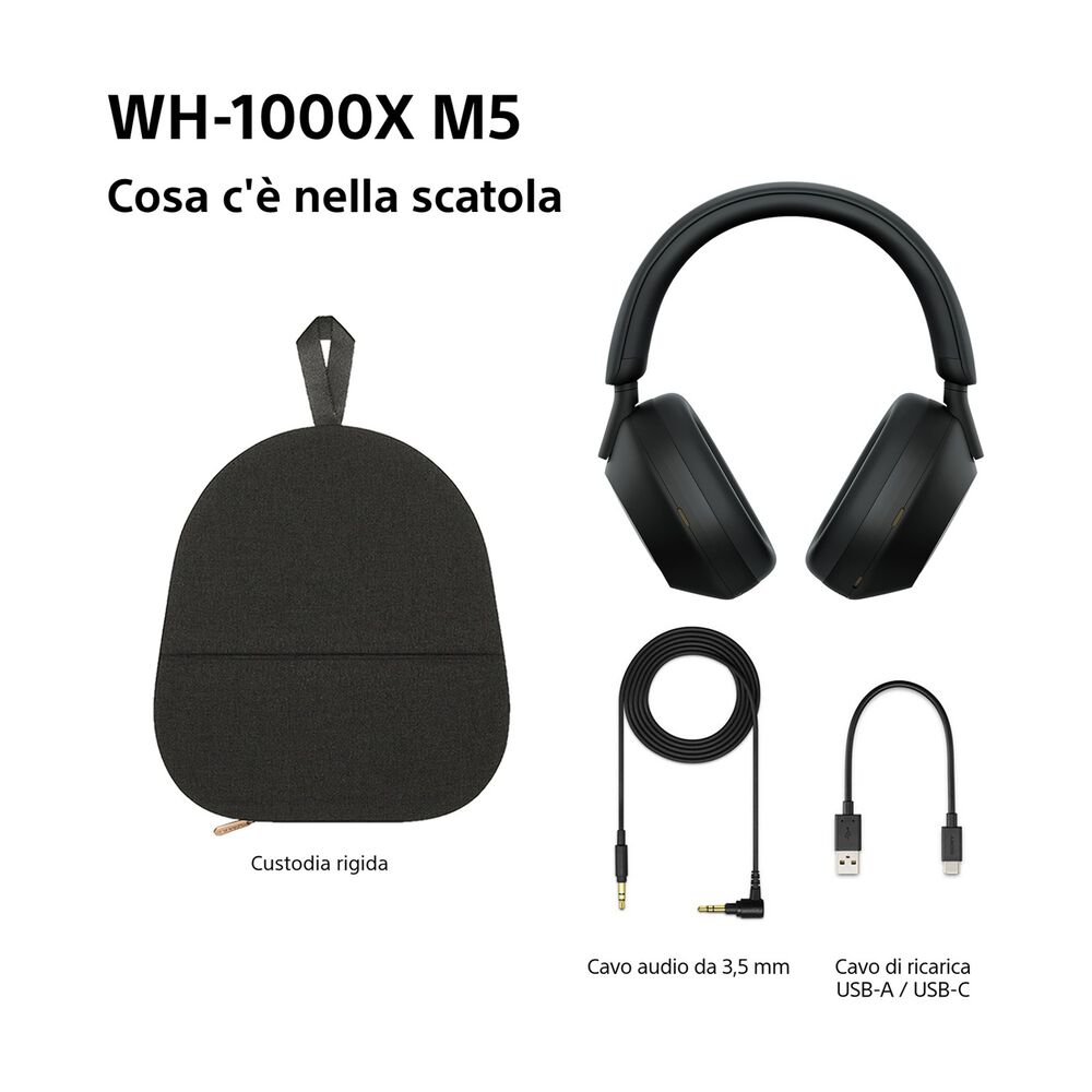 WH1000XM5B CUFFIE WIRELESS, black, image number 20