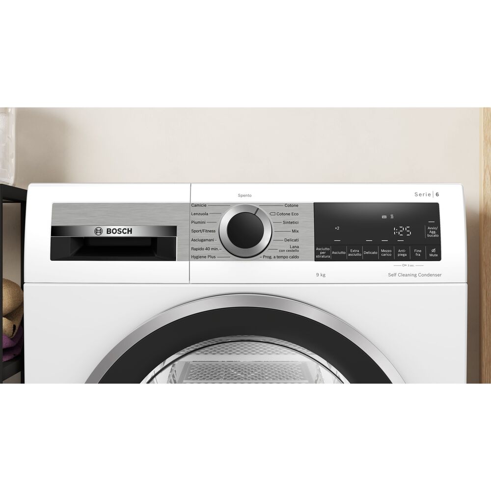 Asciugatrice WQG245D0IT, a pompa di calore,&nbsp; 9 kg, profondit&agrave; 61,3 cm,&nbsp; Auto Dry, SelfCleaning Condenser, funzione mezzo carico, Classe C - PRMG GRADING ROBN - 10%, image number 4