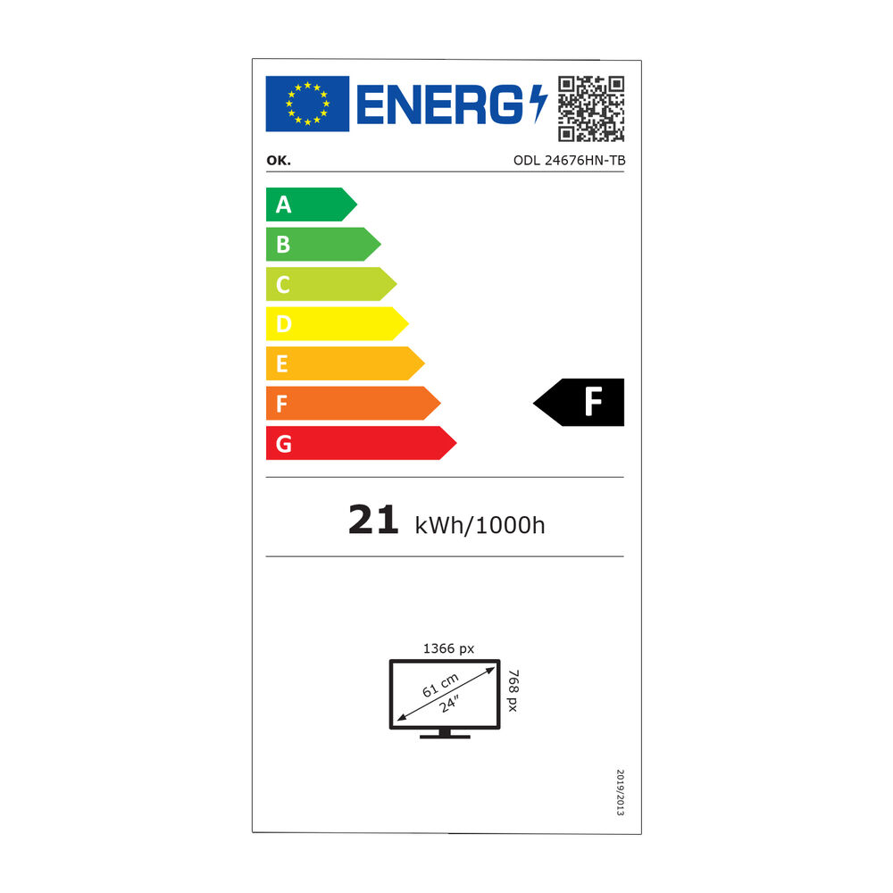 ODL 24676HN-TB TV LED, 24 pollici, HD, No, image number 3