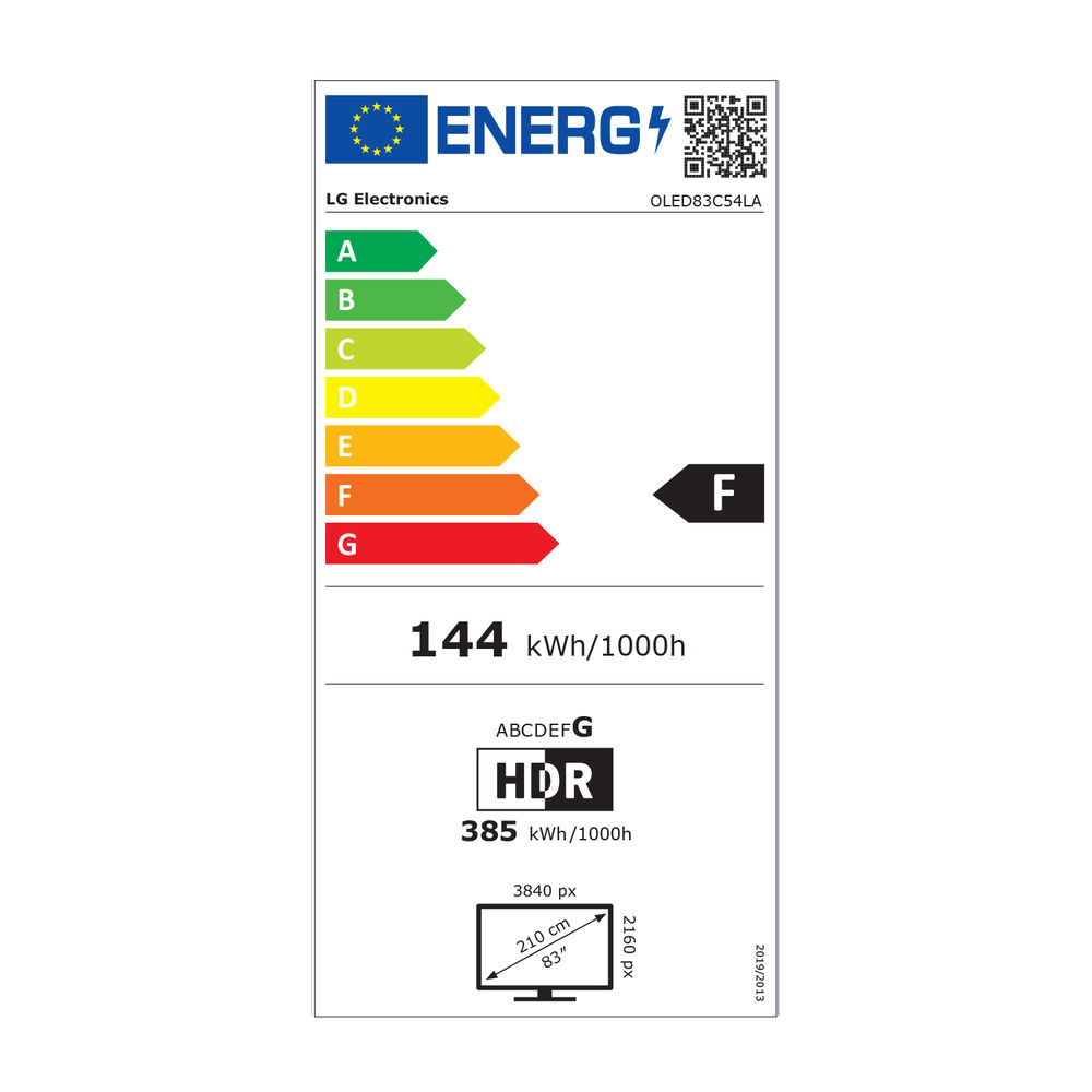 LG OLED evo C5 OLED83C54LA TV OLED, SMART TV, 83 ", OLED, Processore a9 Gen8 4K con AI, Charcoal Black , Classe F - PRMG GRADING OOCN - 14.99%, image number 13
