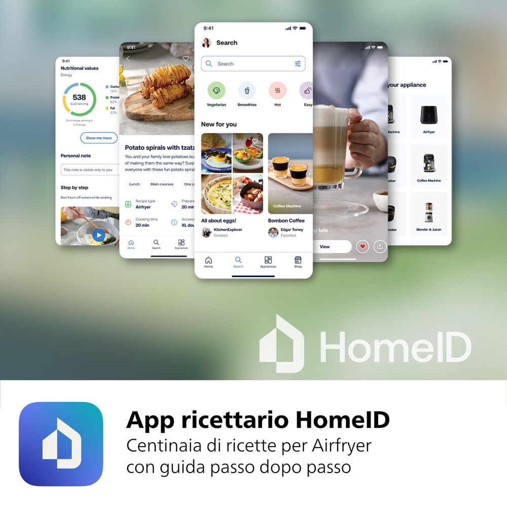 Airfryer Serie 5000 da 9L cottura vapore NA552/00, image number 4