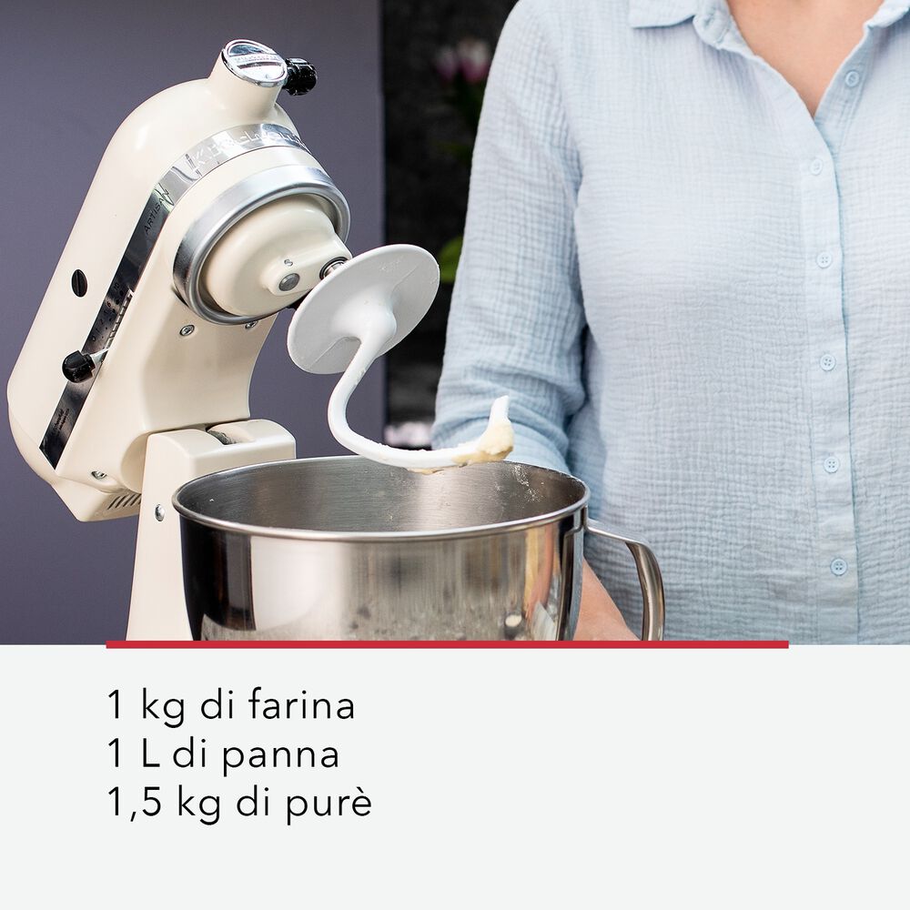  IMPASTATRICE PLANETARIA KITCHENAID 5KSM125PSECU, capacit&agrave; della ciotola 4,8 l, 300 W, Argento medaglia, image number 8