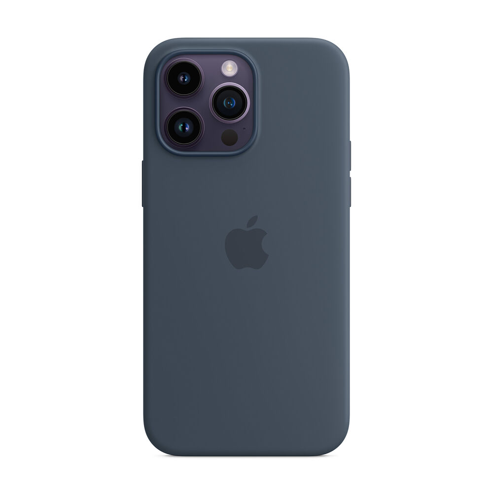 Custodia MagSafe in silicone per iPhone 14 Pro Max - Blu tempesta, image number 0