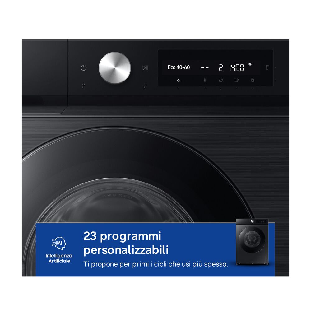 WW11DB7B94GBU3 LAVATRICE, Caricamento frontale, 11 kg, 23 programmi, Profondit&agrave; 60 cm, Giri 1400 rpm, Nero, livello rumorosit&agrave; centrifuga 72 dB(A), Classe A - PRMG GRADING ROCN - 14.99%, image number 17