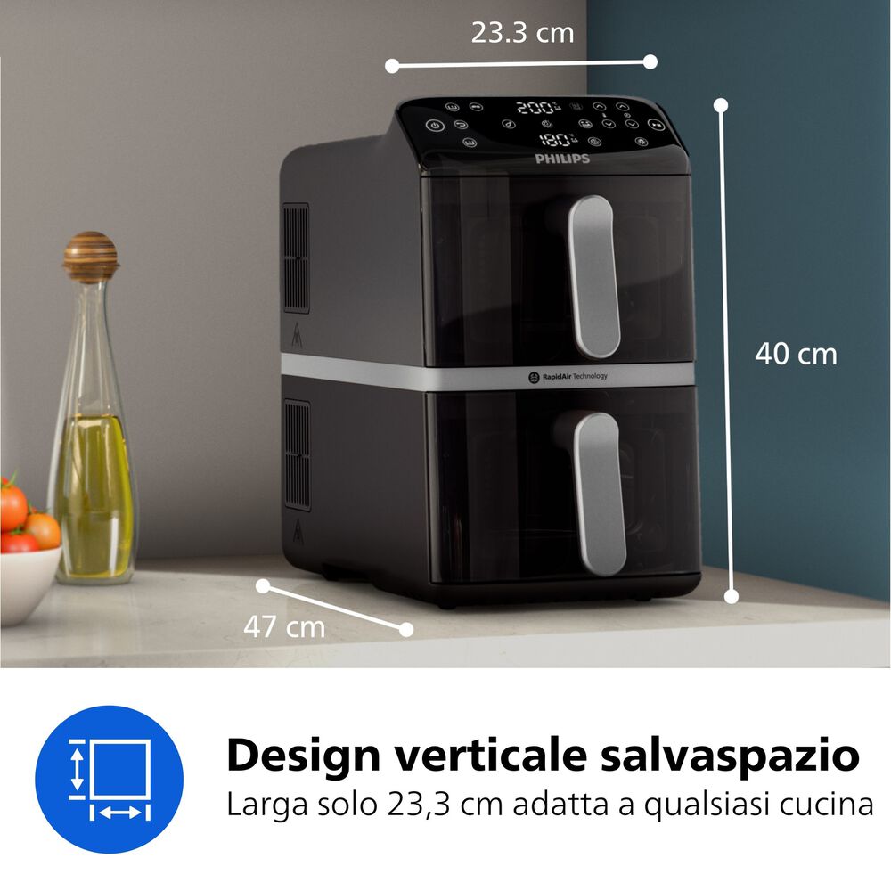Airfryer Verticale Serie 4000 da 10L NA461/00, image number 9
