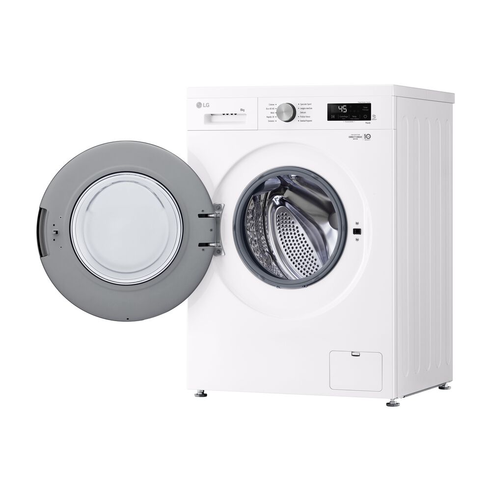 LG F4NX1008NWK Serie X1 LAVATRICE, Caricamento frontale, 8 kg, 10 programmi, Profondit&agrave; 55 cm, Giri 1400 rpm, ivory White, livello rumorosit&agrave; centrifuga 75 dB(A), Classe A  - PRMG GRADING ROAN - 5%, image number 10