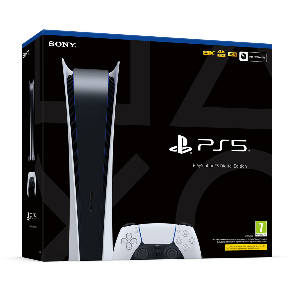 PlayStation 5 Digital C, White, image number 1